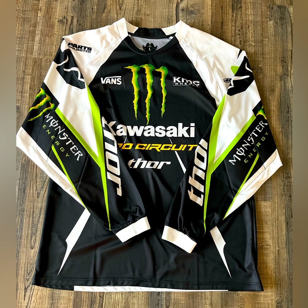 Mens Kawasaki Thor Monster Jersey NWOT